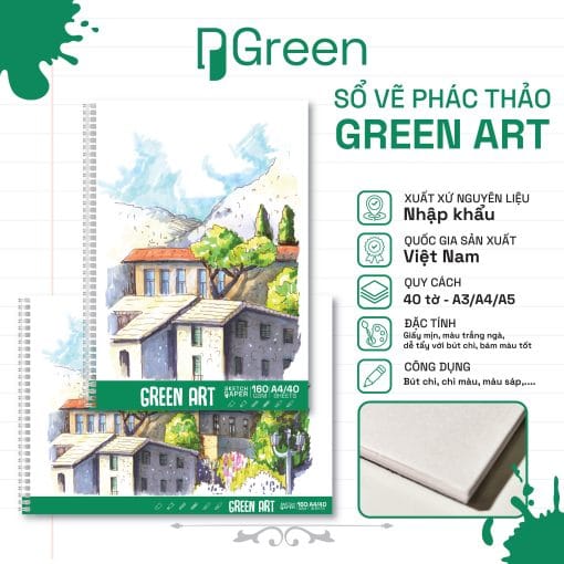 Sổ vẽ Green Art (165gsm)