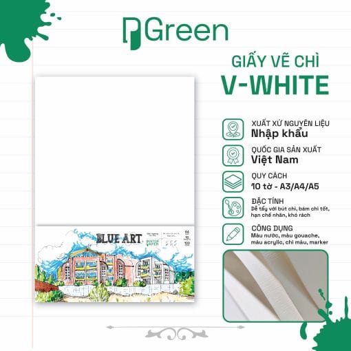 Tệp giấy vẽ chì Venus white (100gsm)