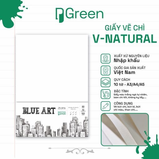Tệp giấy vẽ chì Venus Natural (100gsm)
