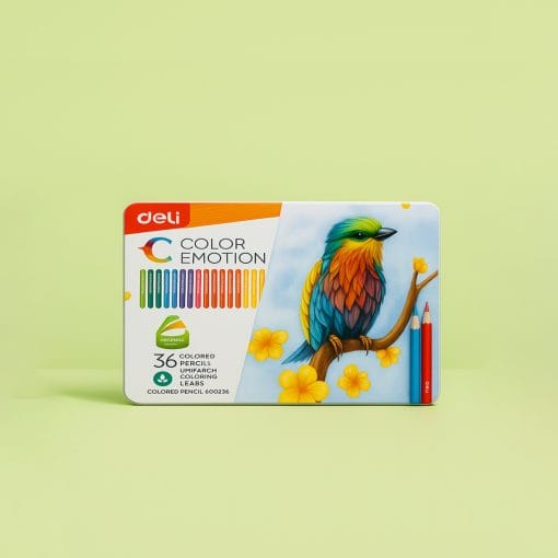 Hộp Màu Sáp Phấn Dầu GHTP 36 Màu - Vẽ Mịn, Lên Chuẩn Màu - Màu Sáp Cho Bé - Vỏ Hồng / Vỏ Xanh Dương