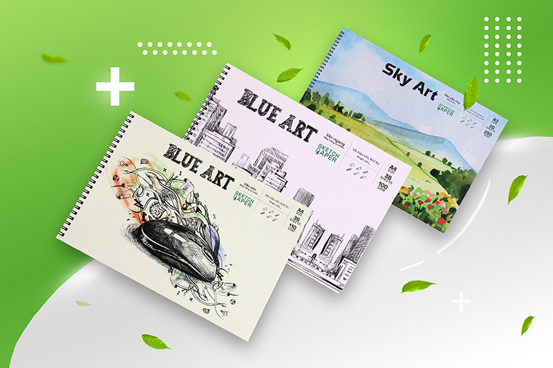 Sổ vẽ Blue Art Natural (110gsm) - Hình ảnh 3